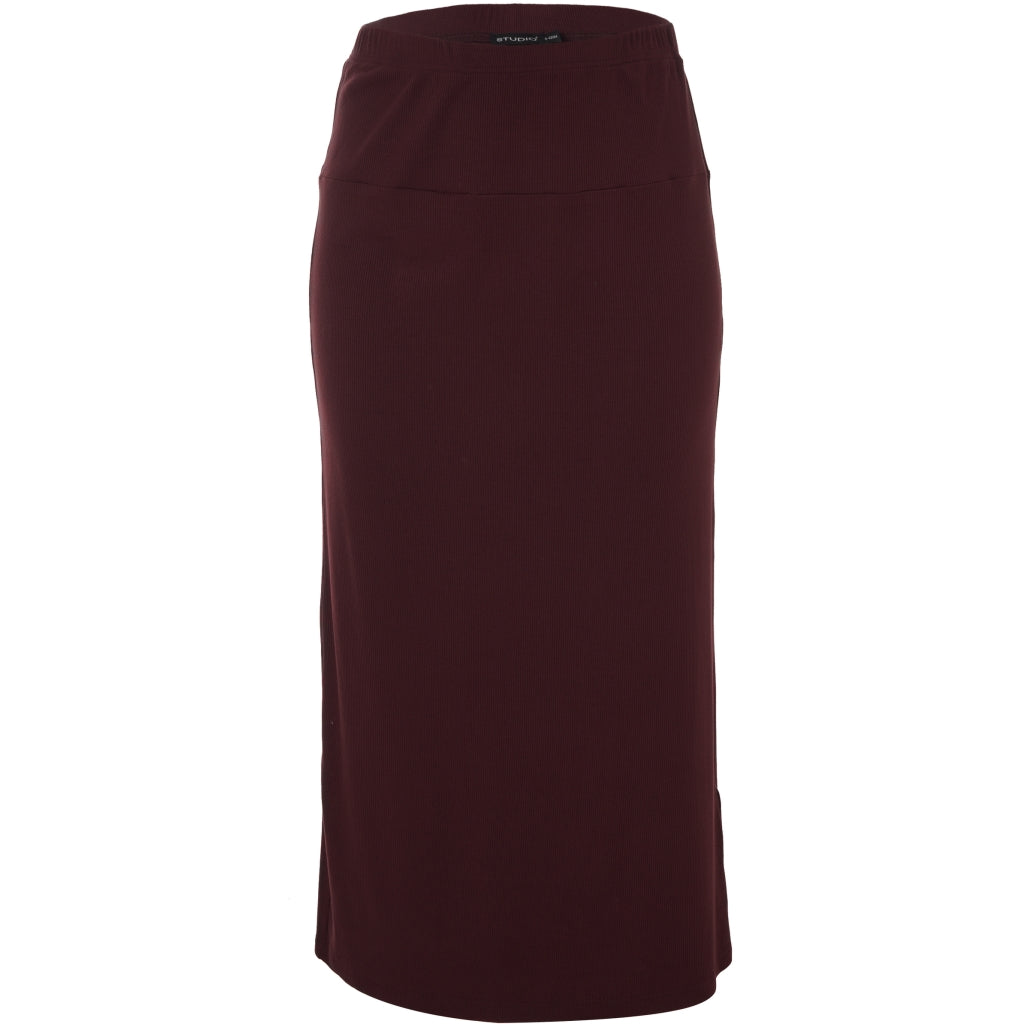 Studio Fanni rib skirt Skirt Bordeaux