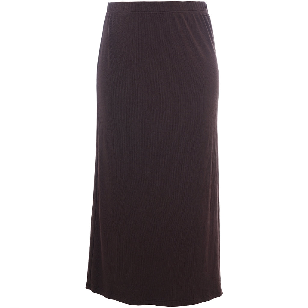 Studio Fanni rib skirt Skirt Dark Brown