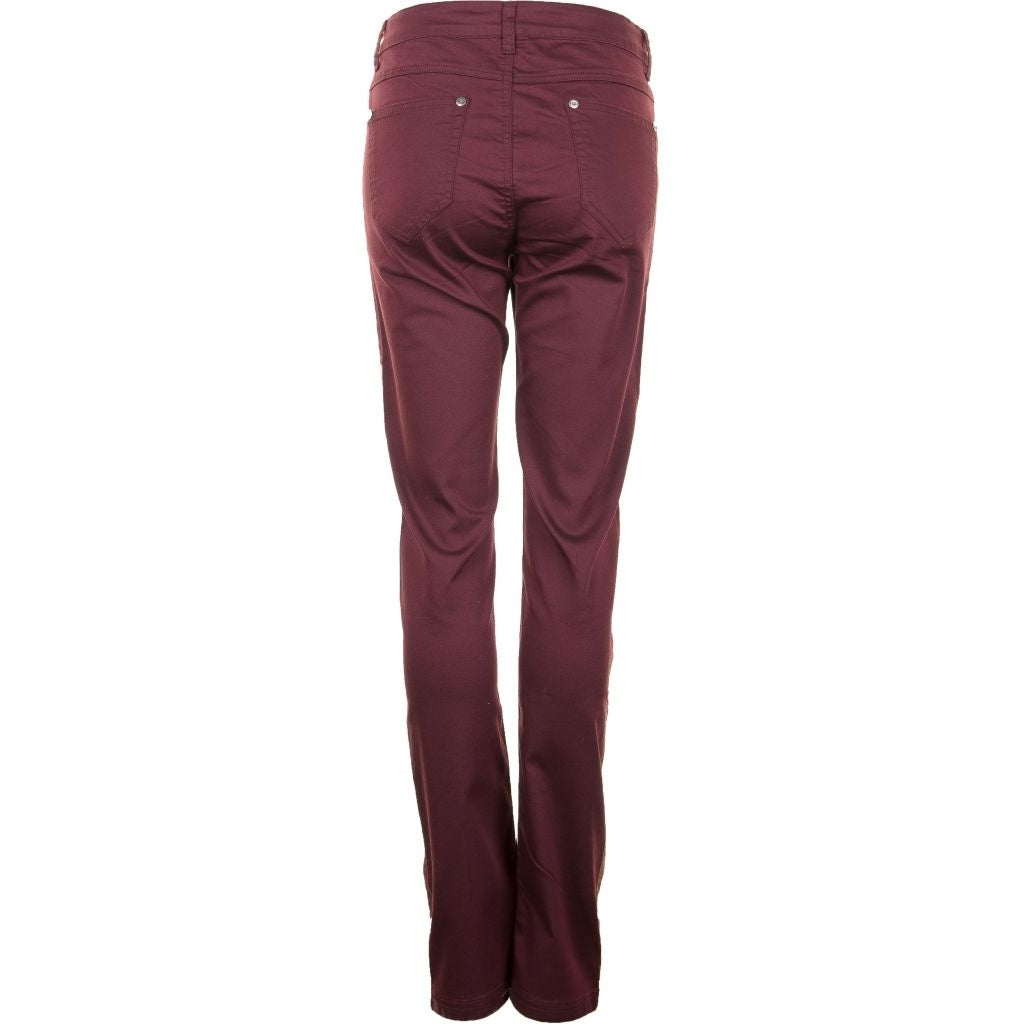 Studio Fit 55 Pants Twill Pants Wine Red