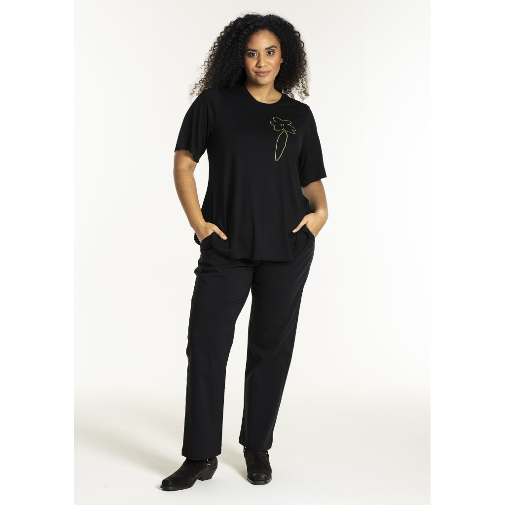 Studio SBella T-Shirt with print T-Shirt Black with Green