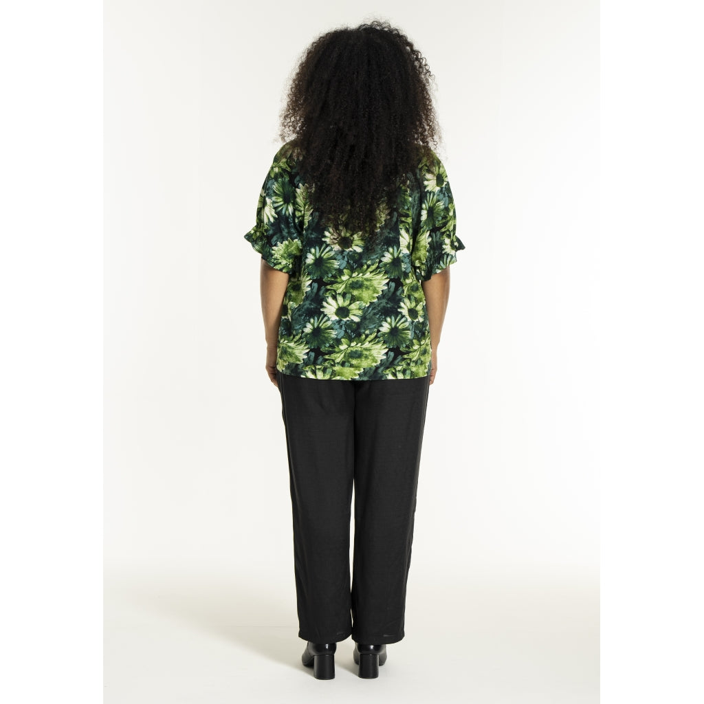Studio SDasie Blouse Blouse Green flower mix