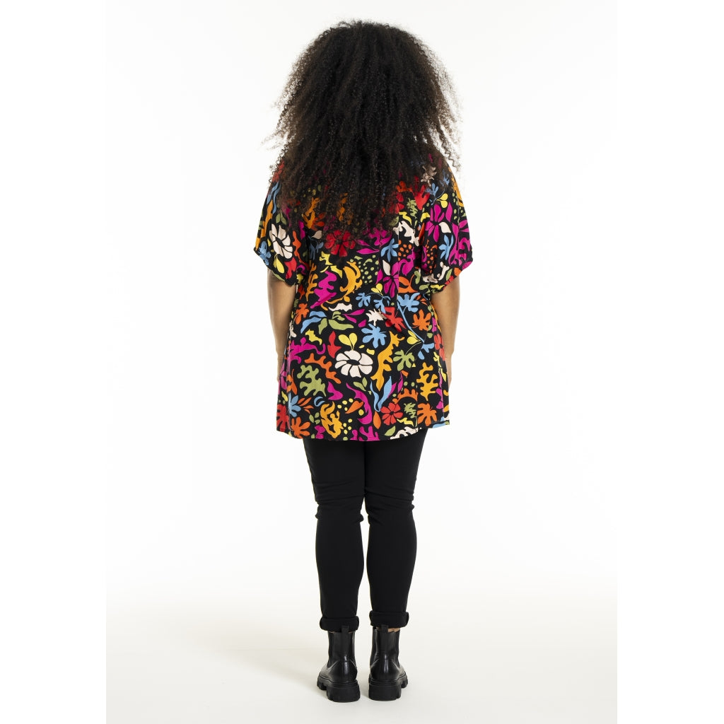 Studio SDorine Tunic Tunic Black with Multi printed