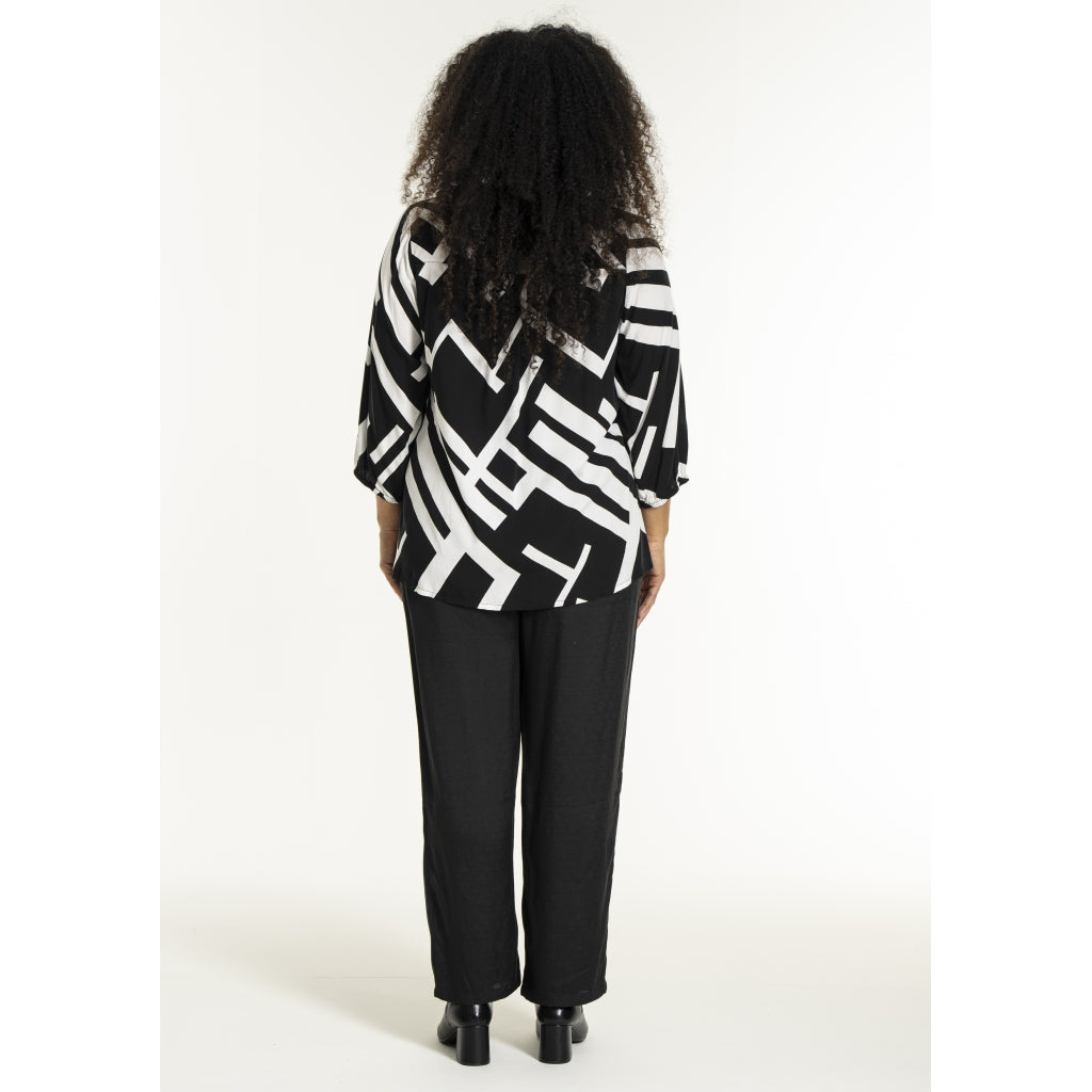 Studio SEmmy Blouse Blouse Black with white squares