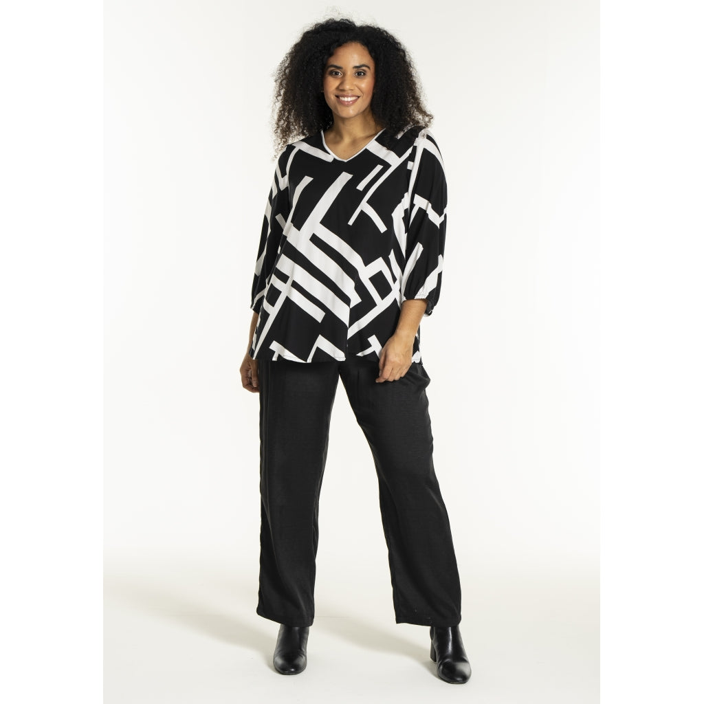 Studio SEmmy Blouse Blouse Black with white squares
