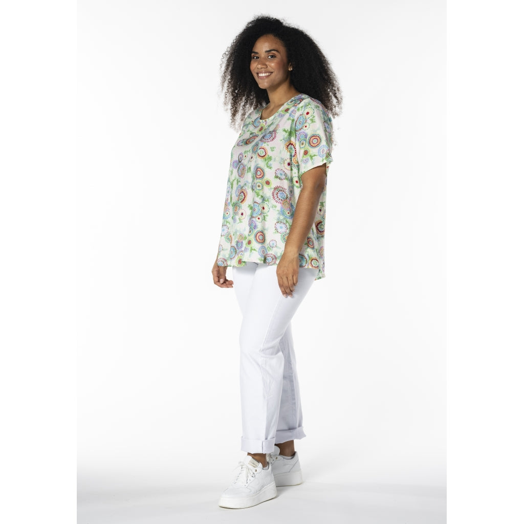 Studio SEsther Blouse Blouse Circle green mix