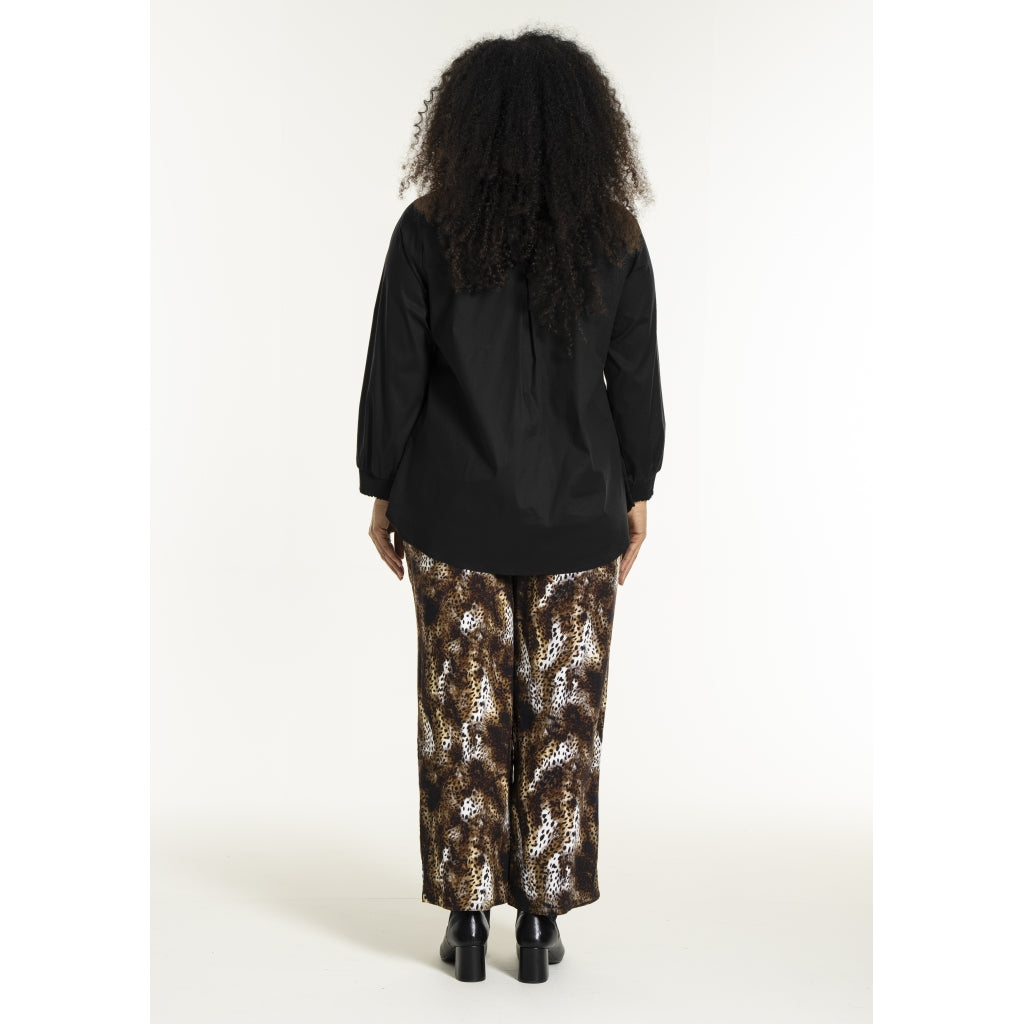 Studio SFria loose trousers Trousers Brown Leoprint