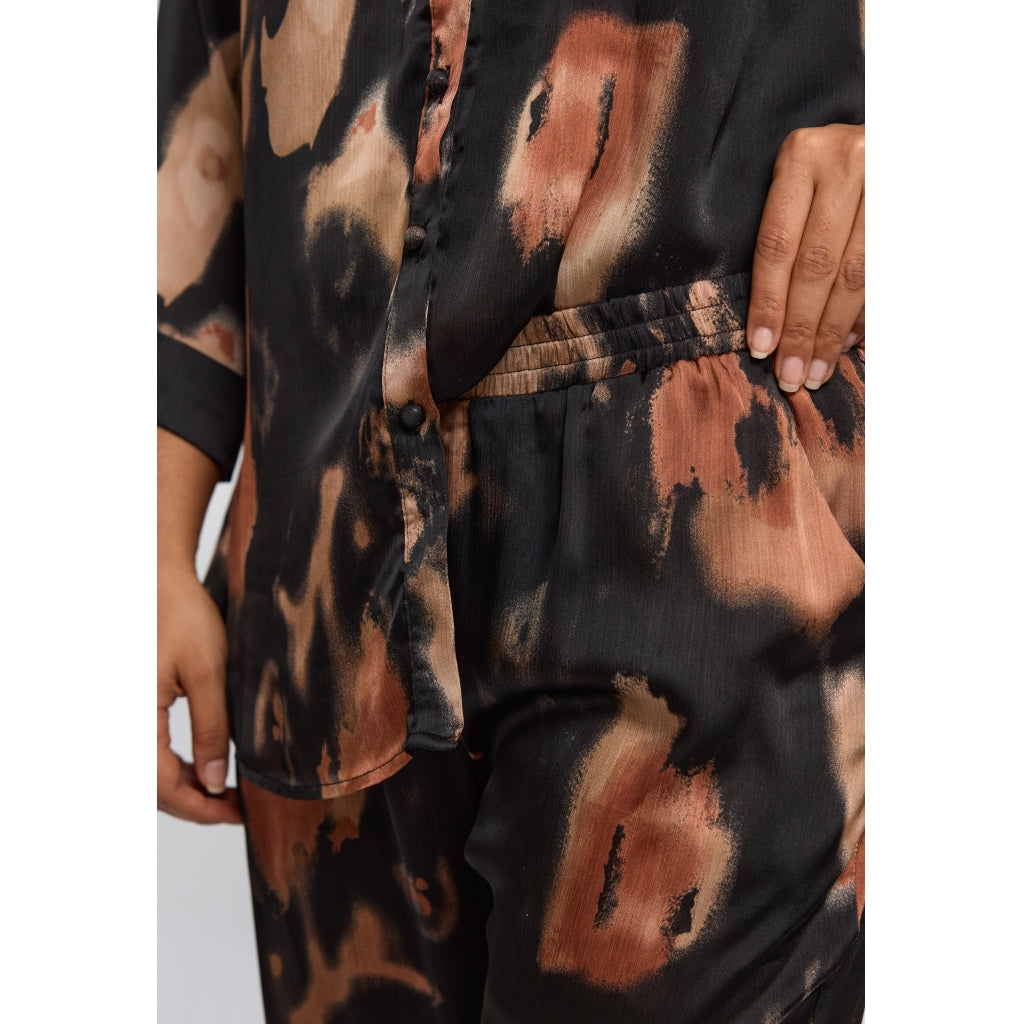 Studio SFylla Trousers Trousers Black with brown shades