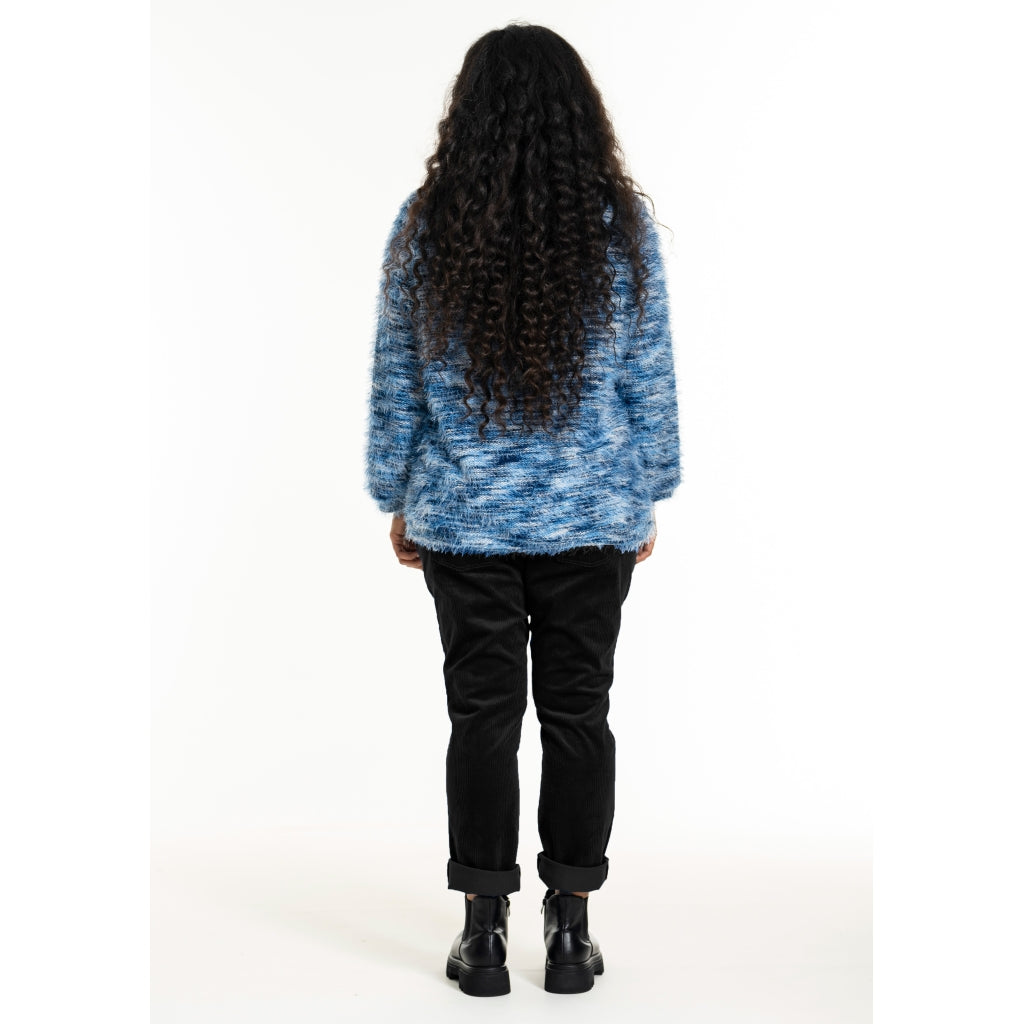 Studio SGinette Knit Sweater Blouse Blue