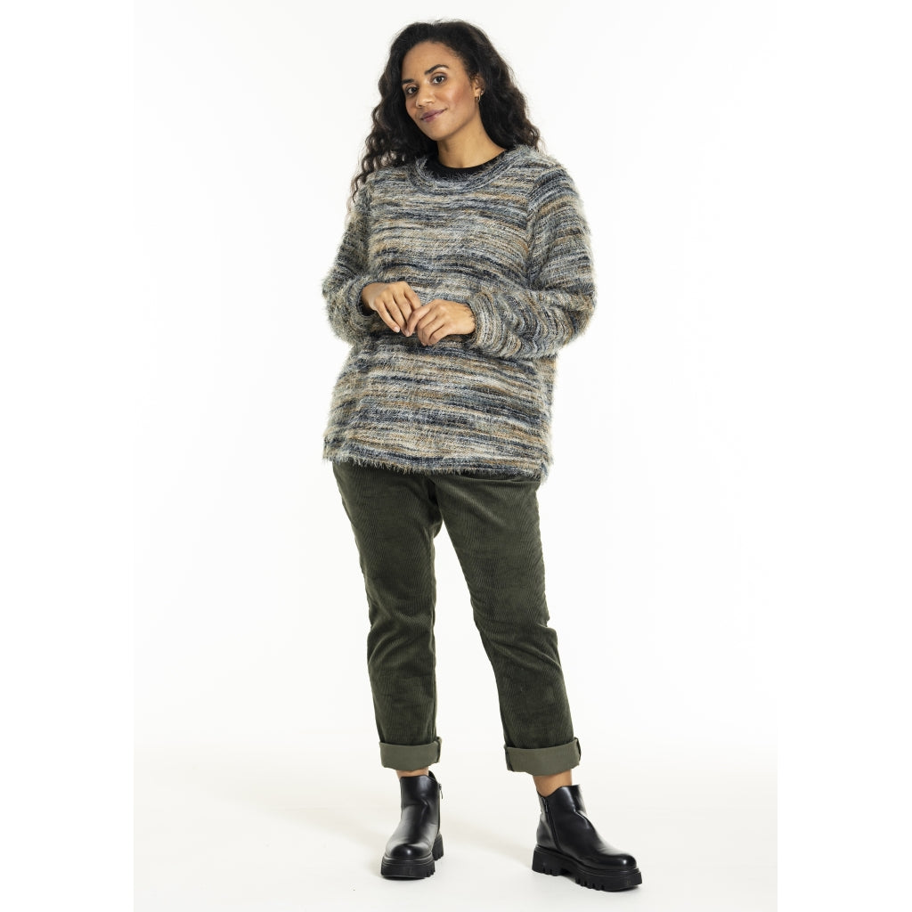 Studio SGinette Knit Sweater Blouse Green