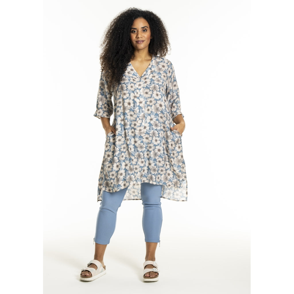 Studio SLena pants with zipper 7/8 Pant light Blue
