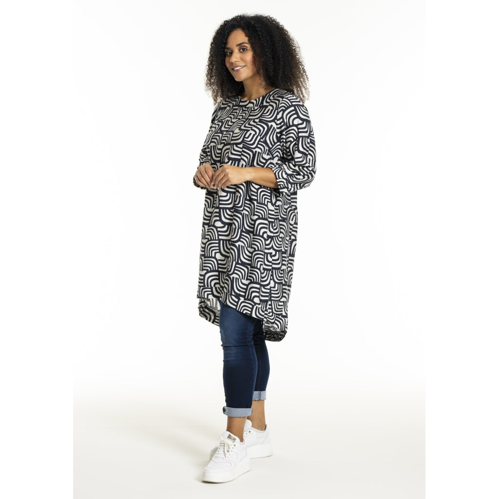 Studio SLonetta Dress Dress Navy/Off-White