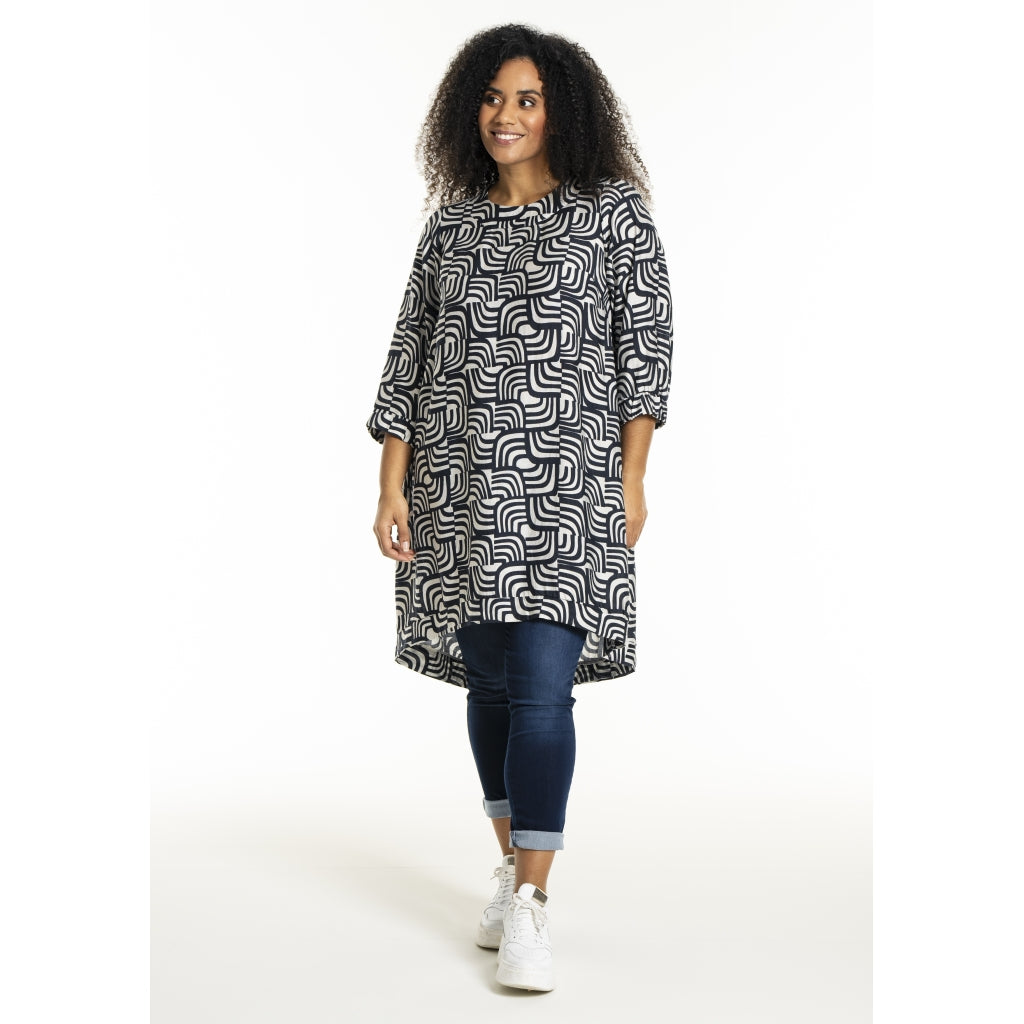 Studio SLonetta Dress Dress Navy/Off-White