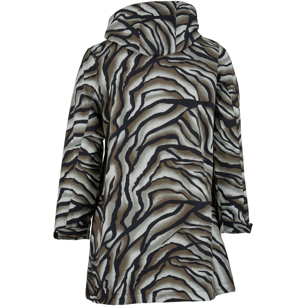 Studio SLotte Softshell Jacket Jacket Green leo print