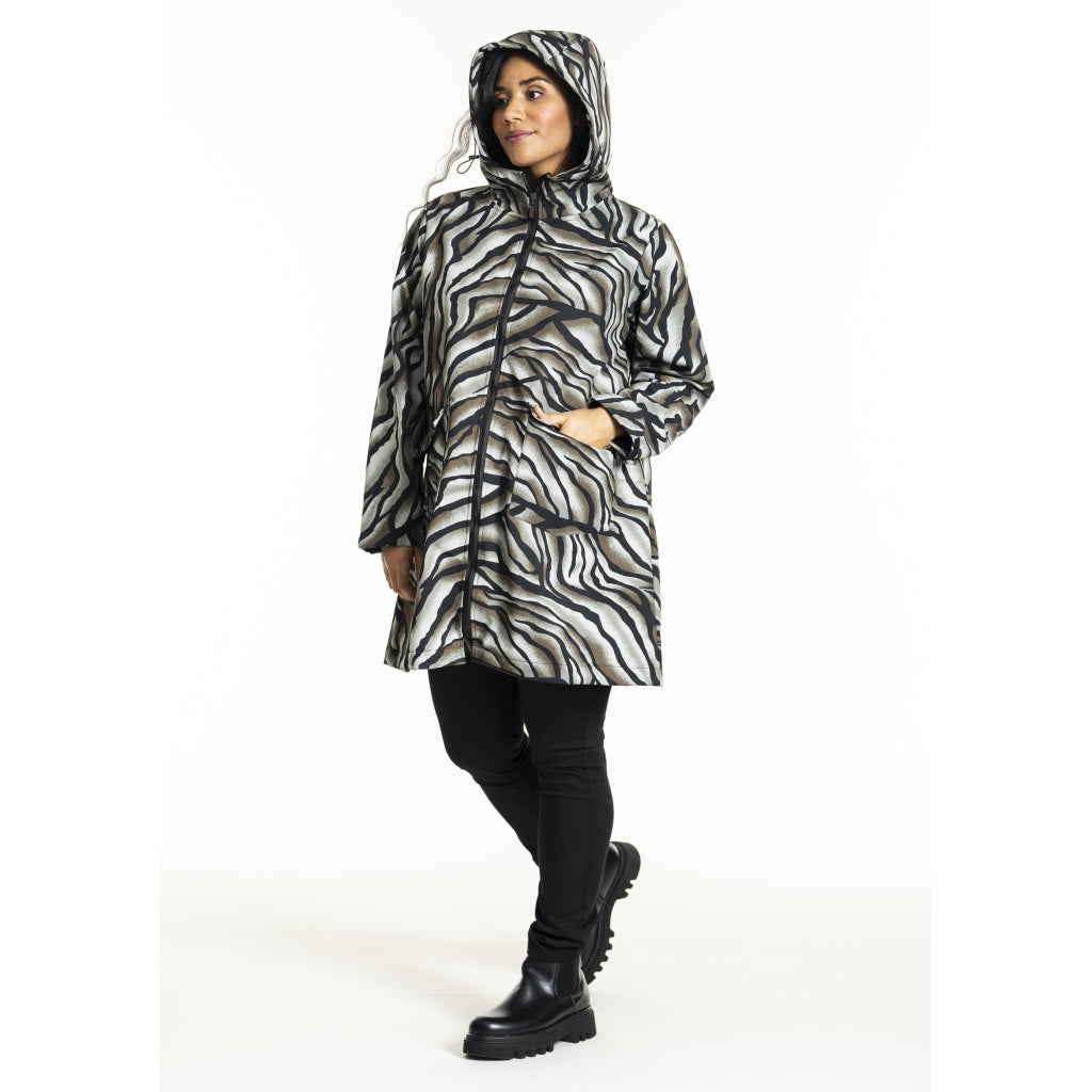 Studio SLotte Softshell Jacket Jacket Green leo print