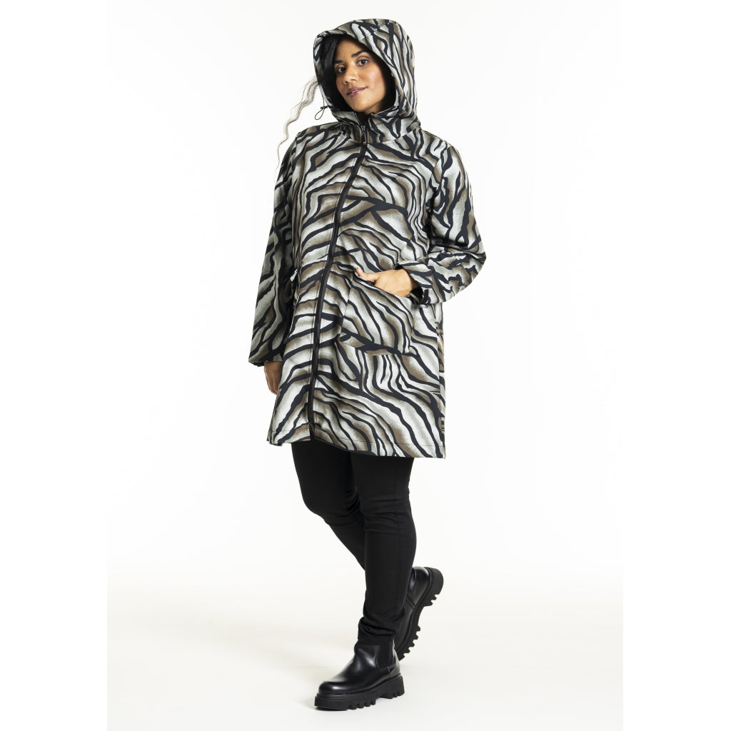 Studio SLotte Softshell Jacket Jacket Green leo print