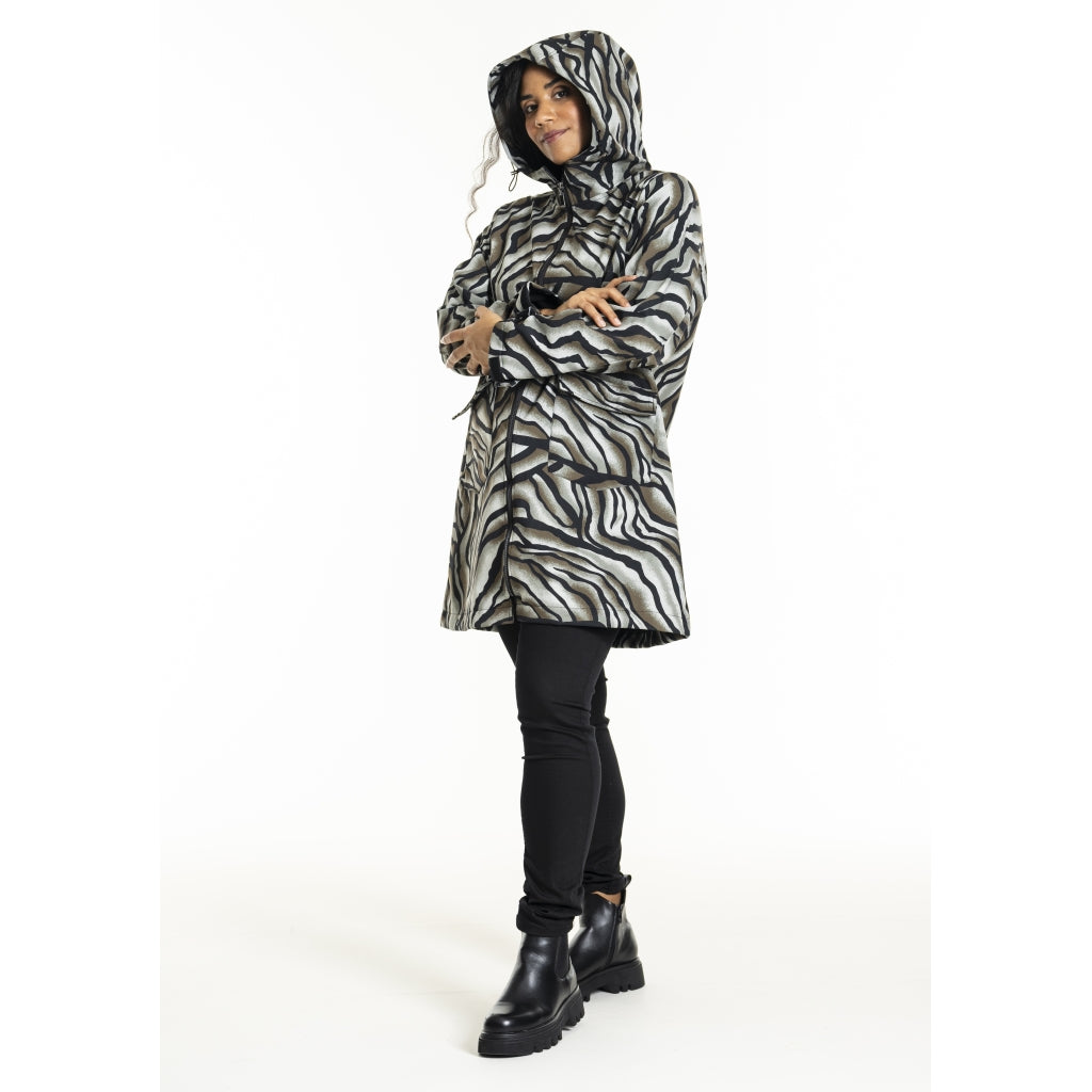 Studio SLotte Softshell Jacket Jacket Green leo print