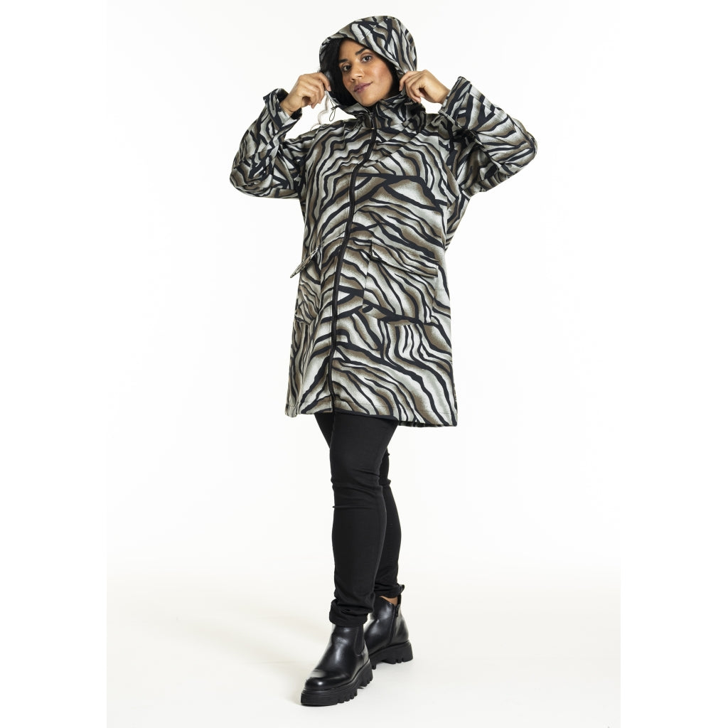 Studio SLotte Softshell Jacket Jacket Green leo print