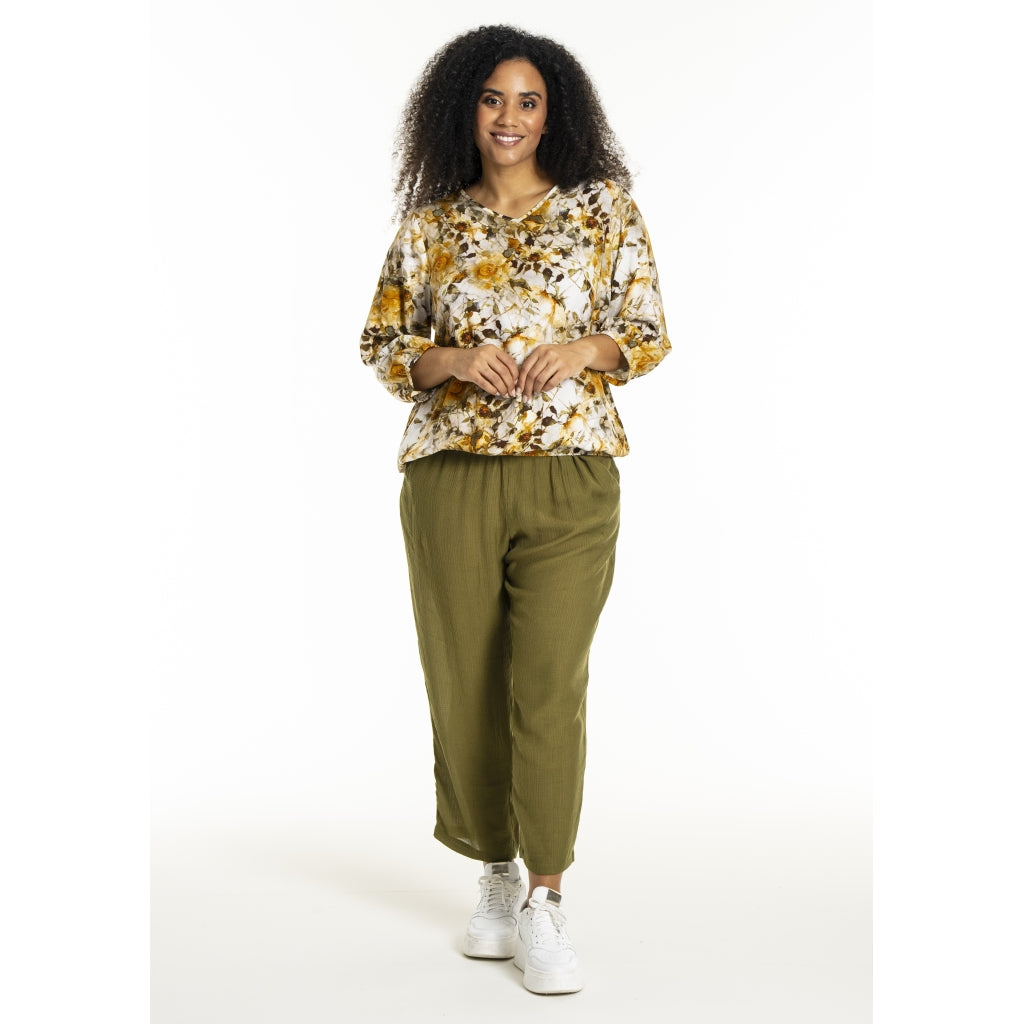 Studio SSine Blouse Blouse Green fall mix print