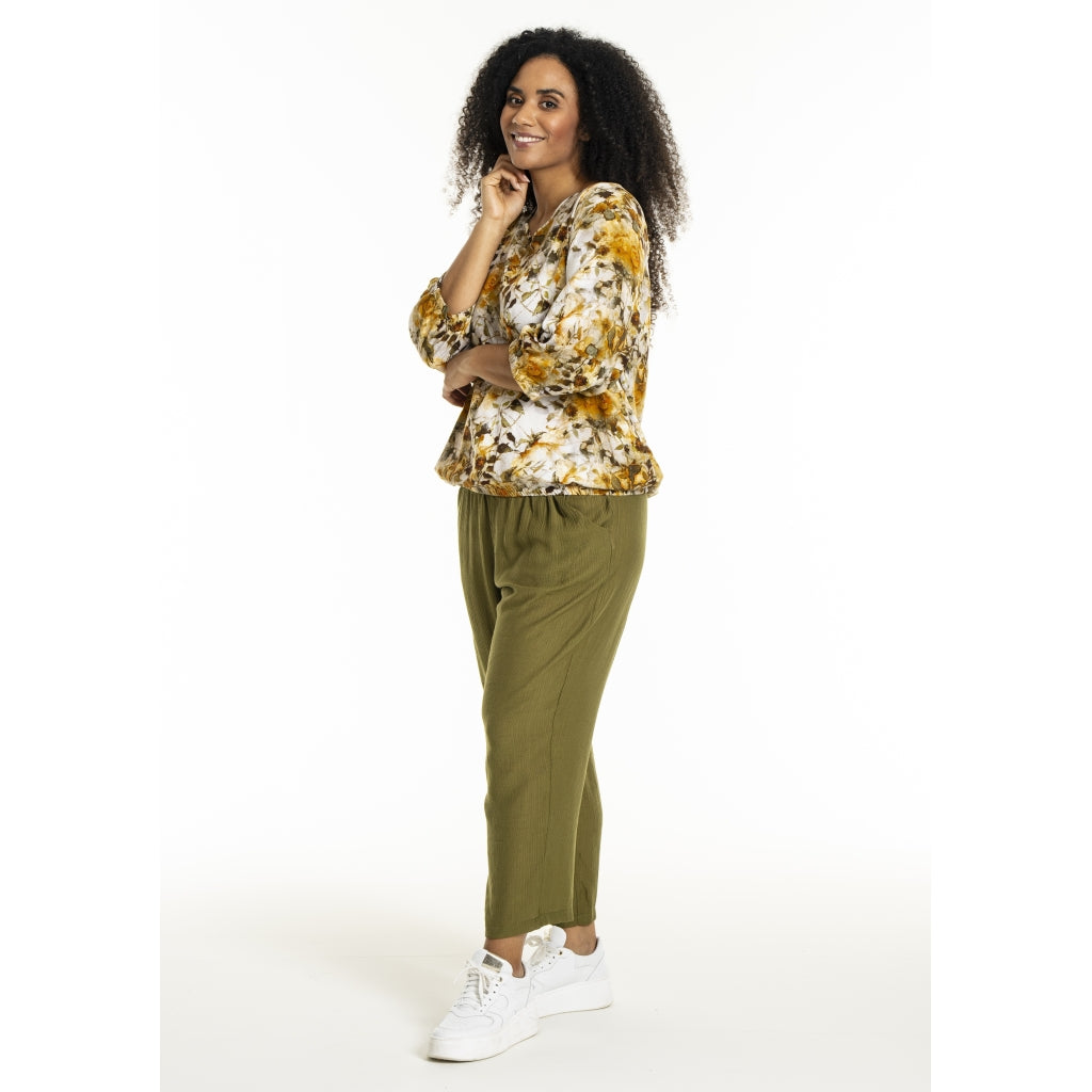 Studio SSine Blouse Blouse Green fall mix print
