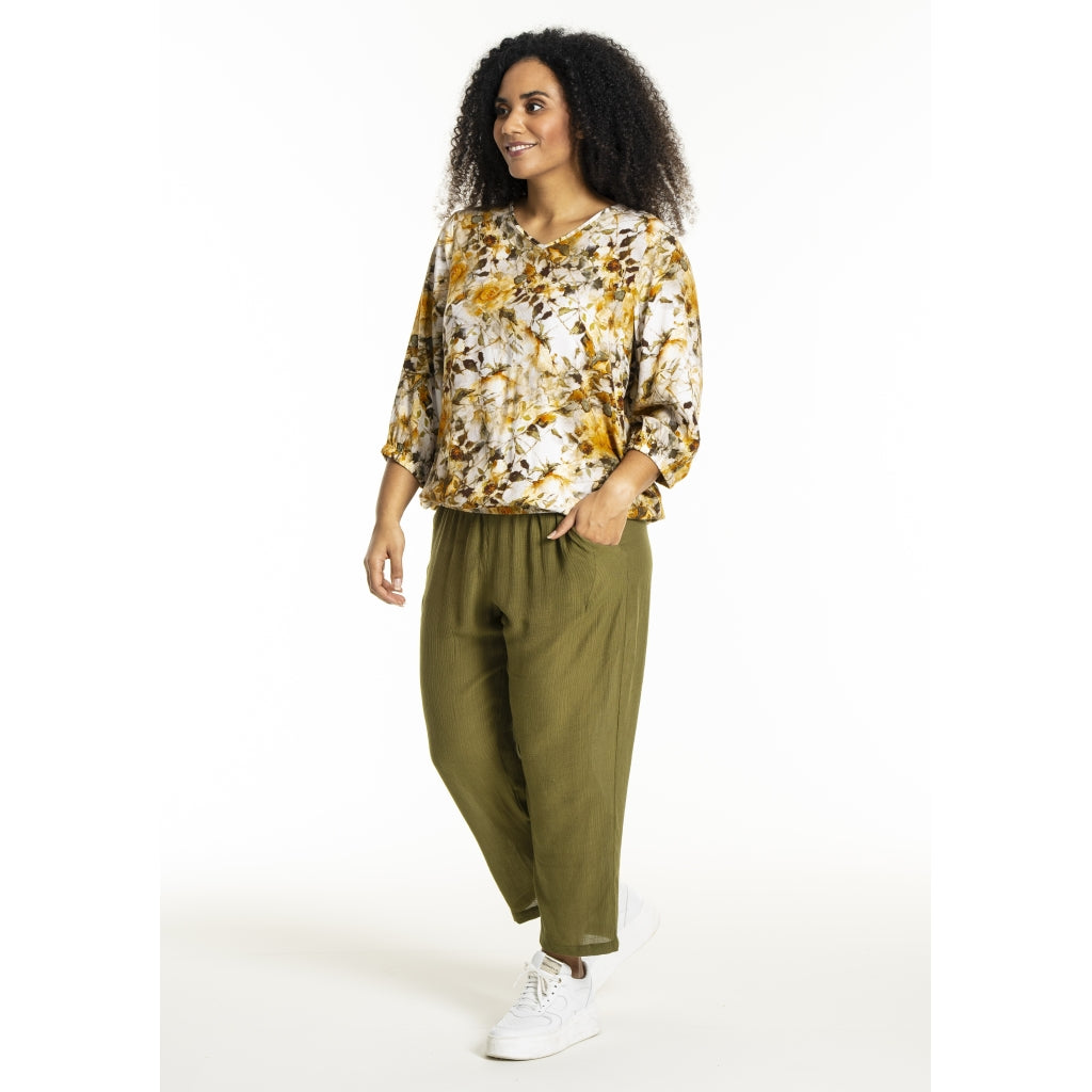 Studio SSine Blouse Blouse Green fall mix print