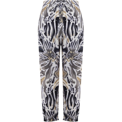 Studio Christine Trousers Trousers Sand with tiny black flowers