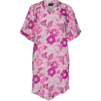 Studio SAlessia Tunic Tunic White with pink flowers