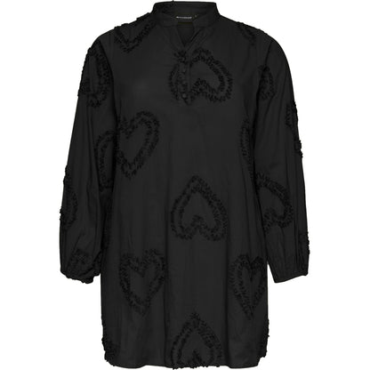 Studio SAria Tunic with hearts Tunic Black