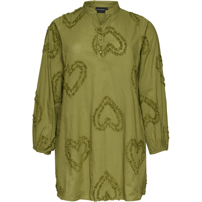Studio SAria Tunic with hearts Tunic Green