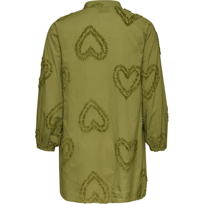 Studio SAria Tunic with hearts Tunic Green