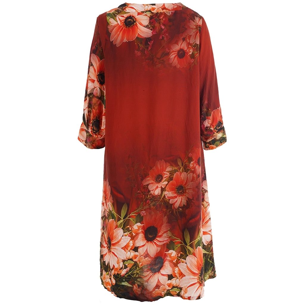 Studio SArmelle Tunic Tunic Board print bordeaux