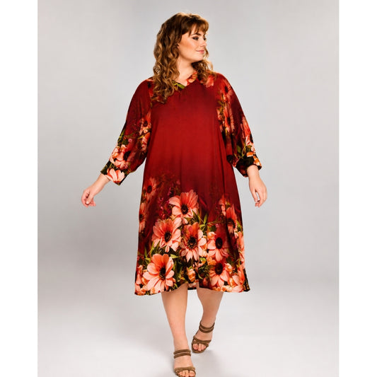 Studio SArmelle Tunic Tunic Board print bordeaux
