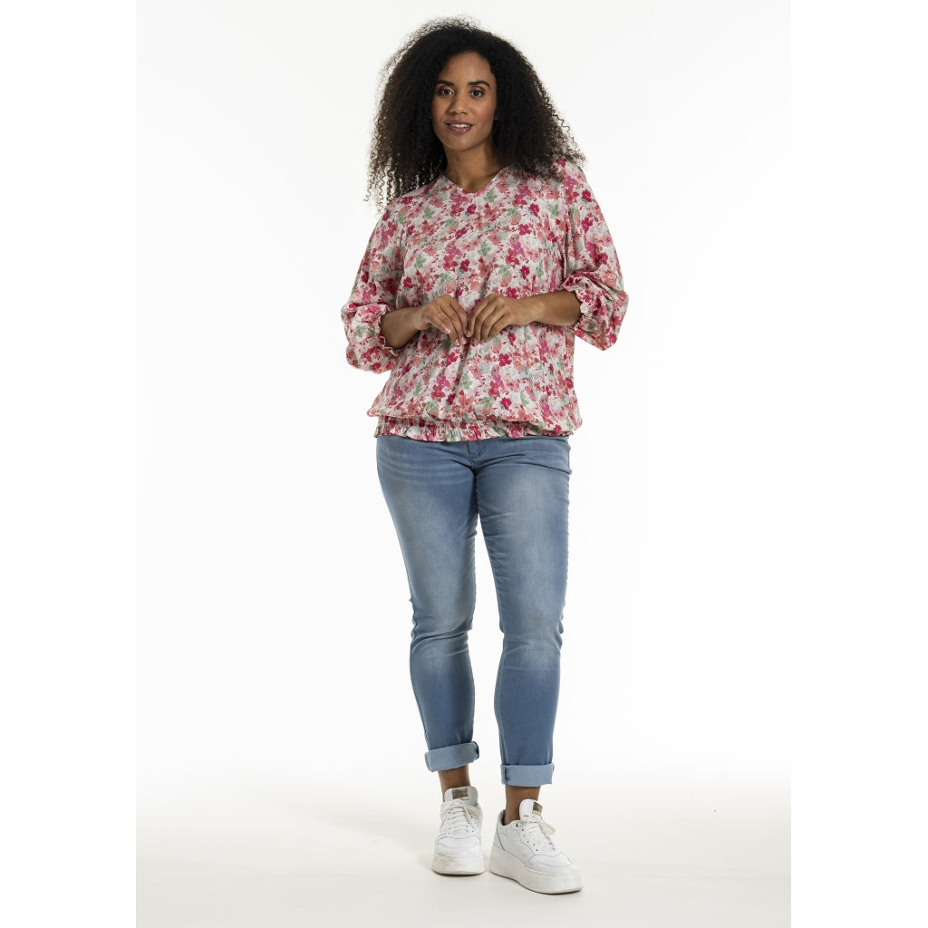 Studio SAugusta Blouse Blouse Red/green flowers