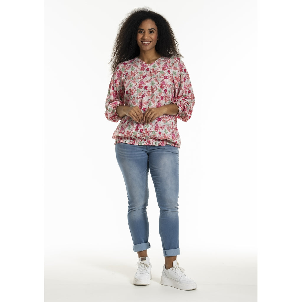 Studio SAugusta Blouse Blouse Red/green flowers