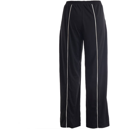 Studio SAuri Trousers with white tape Trousers Black