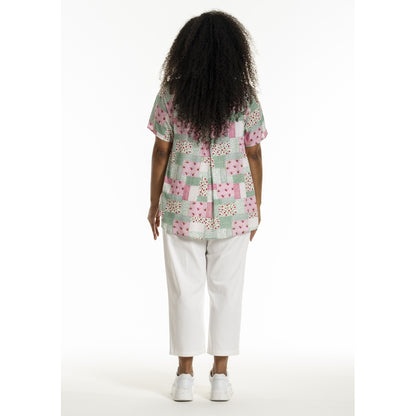 Studio SBaloo Blouse Blouse Multi print with green and pink