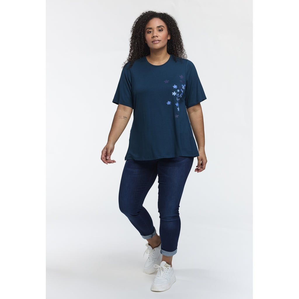 Studio SBella T-Shirt with print T-Shirt Petrol with blue