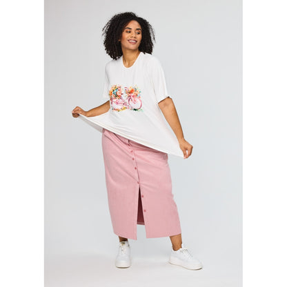 Studio SBella T-Shirt with print T-Shirt White with rose bike