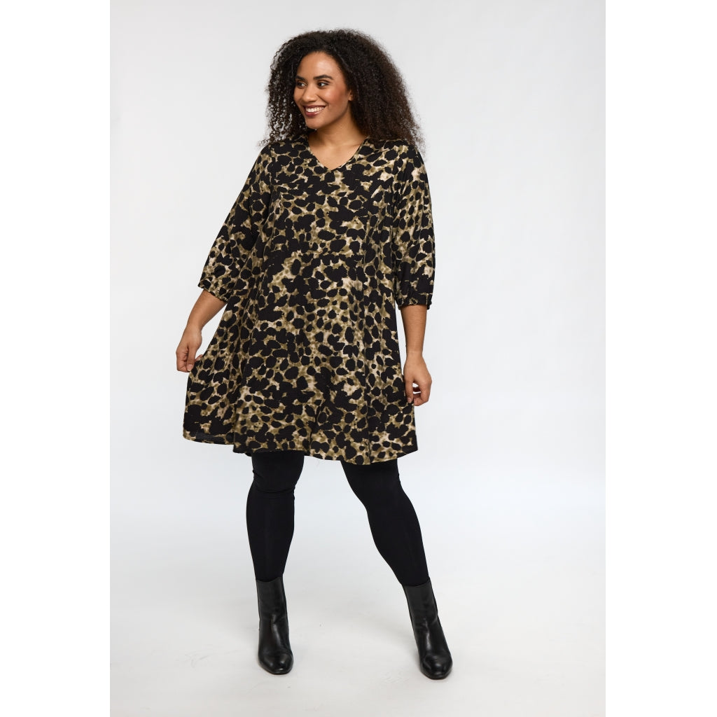 Studio SBirgitte Dress Dress Black with green clouds