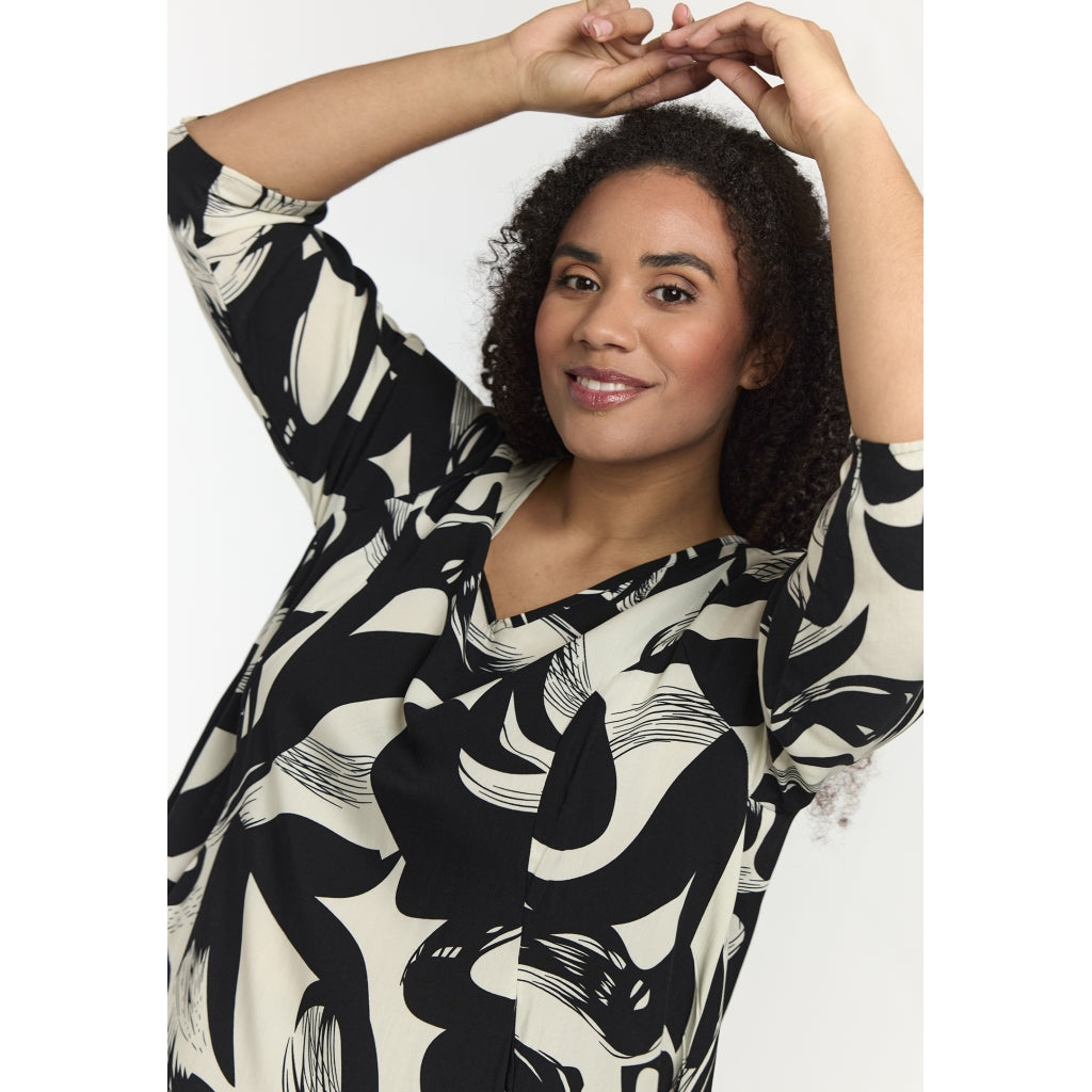 Studio SBirgitte Dress Dress Black with white design