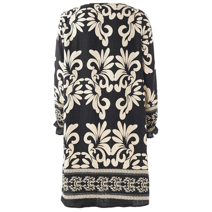 Studio SBirgitte Dress Dress Black with border print