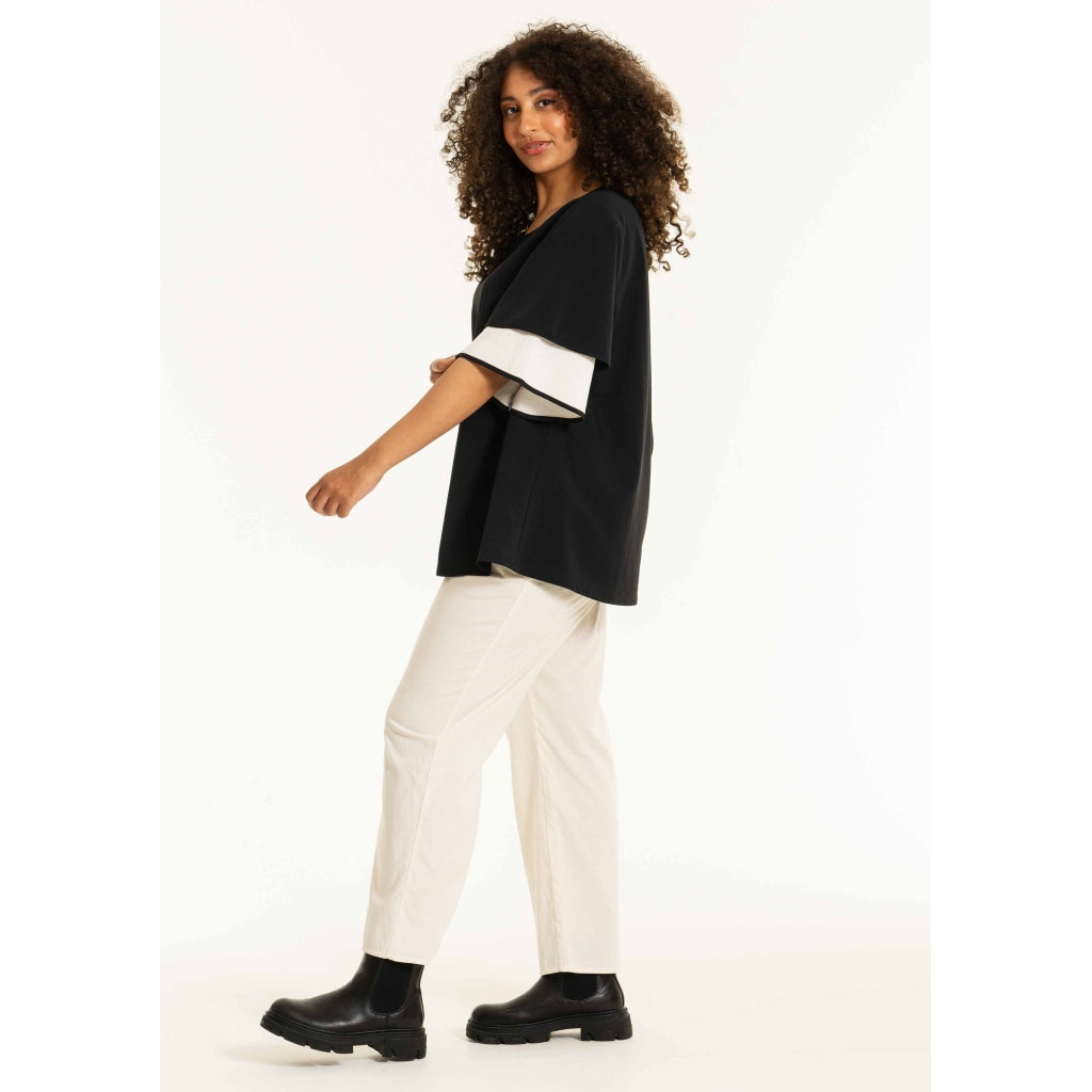 Studio SBirret Wide Trousers Trousers Off-White