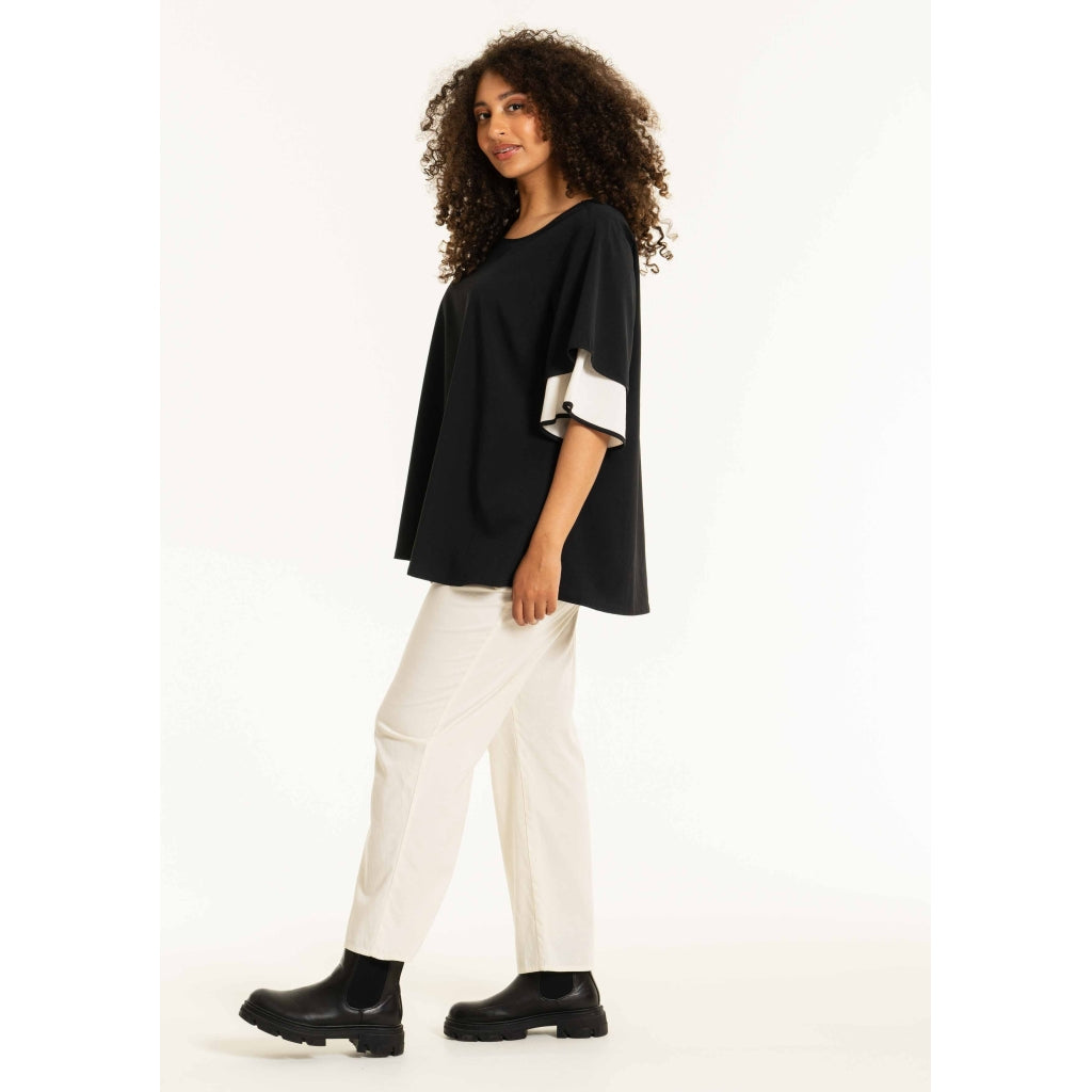Studio SBirret Wide Trousers Trousers Off-White