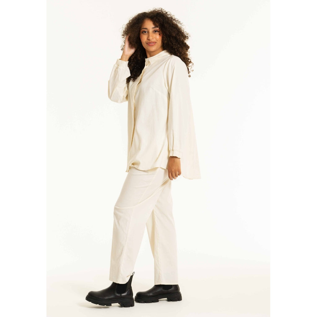 Studio SBirret Wide Trousers Trousers Off-White