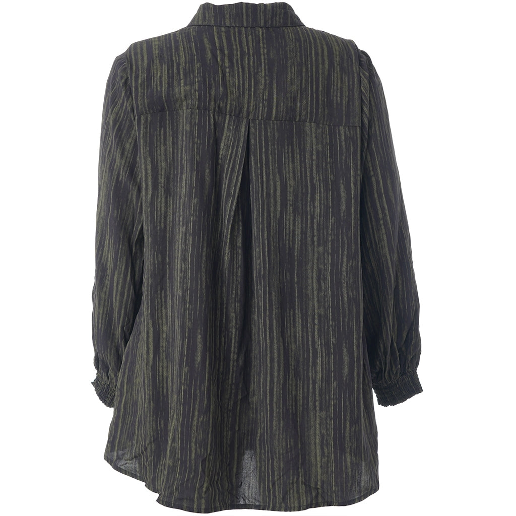 Studio SBitta Shirt Shirt Black with green stripes