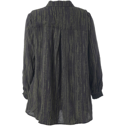 Studio SBitta Shirt Shirt Black with green stripes