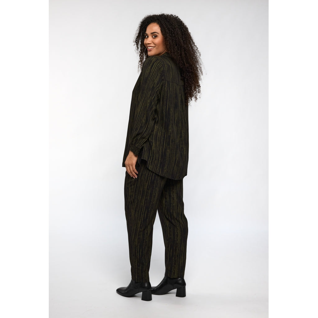 Studio SBitta Shirt Shirt Black with green stripes