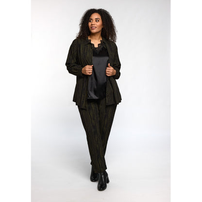 Studio SBitta Shirt Shirt Black with green stripes