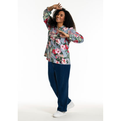 Studio SBonni Shirt Shirt Stripe with flower print