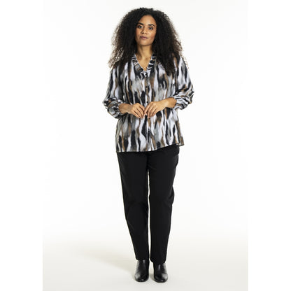 Studio SBonni Shirt Shirt Black with grey/sand skies