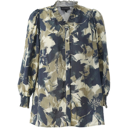 Studio SBonni Shirt Shirt Green black flowers